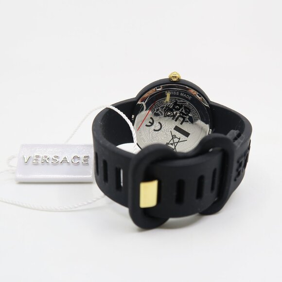 Versace VE6G00223 Black Medusa Dial Quartz Silicone Swiss Made, New Watch - Picture 4 of 5